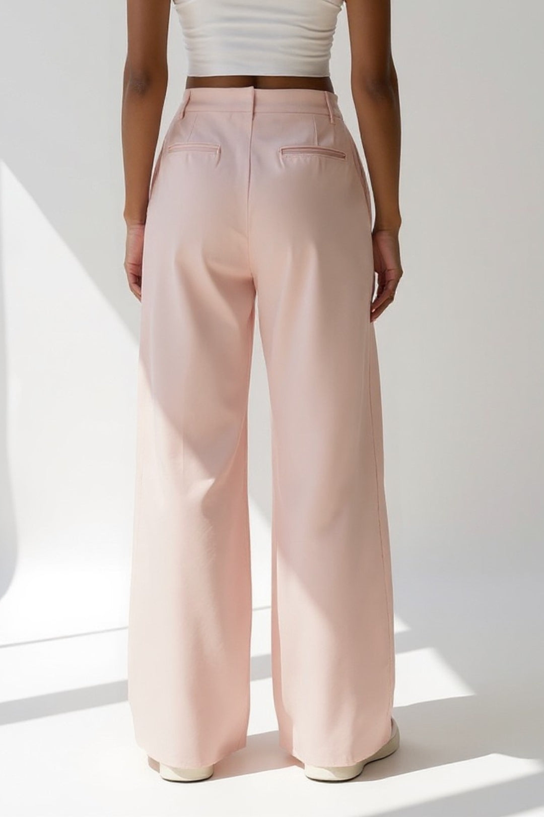 Ella | Pantalon palazzo avec plis