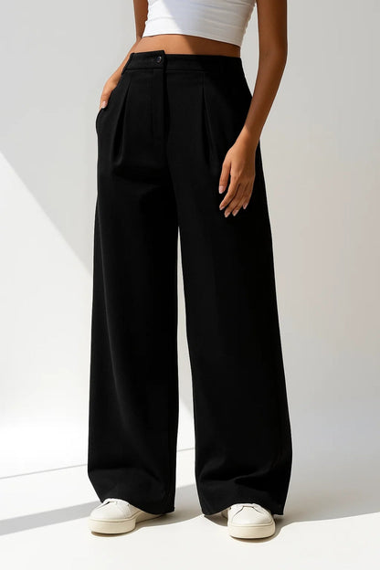Ella | Pantalon palazzo avec plis