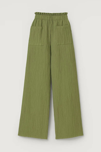 Amy | Pantalon ample en tissu crêpe