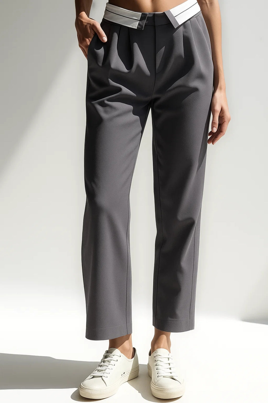 Ria | Pantalon cropped élégant