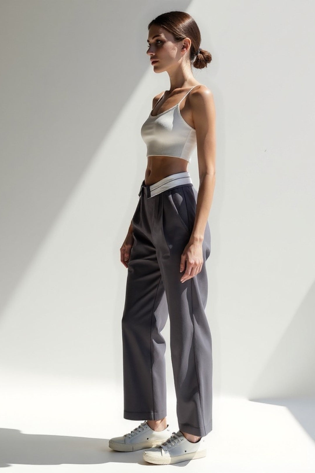 Ria | Pantalon cropped élégant