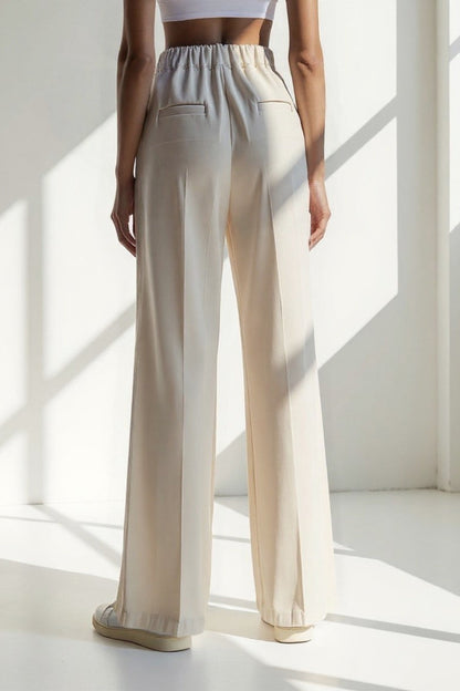 Camila | pantalon palazzo avec plis verticaux