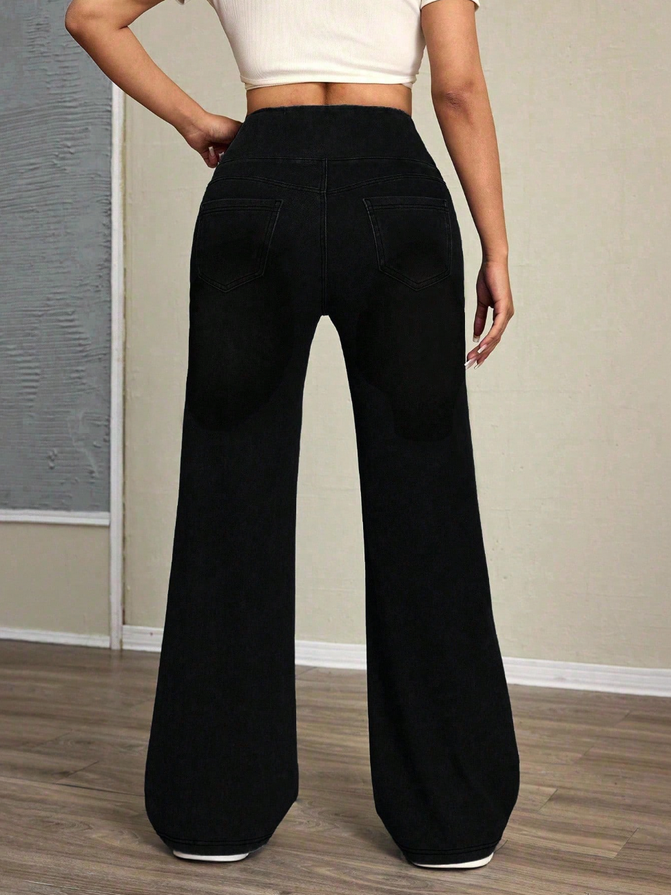 Novi | Pantalon Large Taille Haute