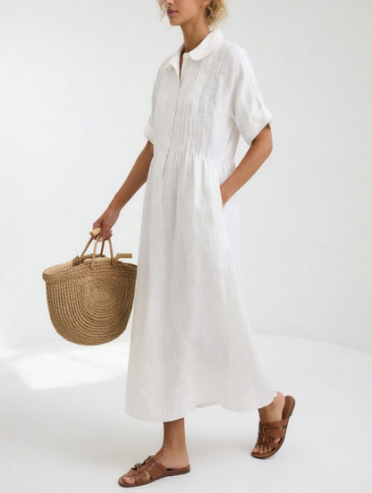 Éloria™ | Robe chemise fluide à l’élégance estivale