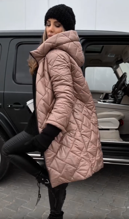 Bogna | Veste d'hiver matelassée avec capuche