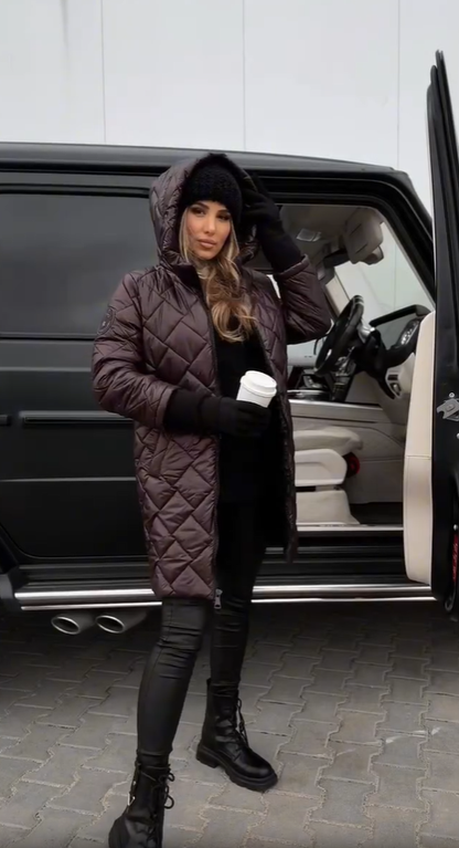 Bogna | Veste d'hiver matelassée avec capuche