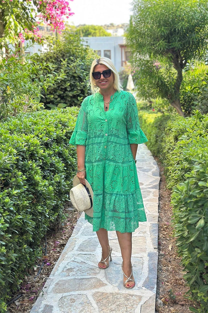 Rosalie™ | Robe élégante avec fermeture à boutons