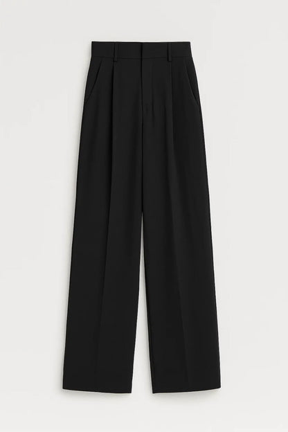Céleste™ | Pantalon noir élégant avec jambes larges