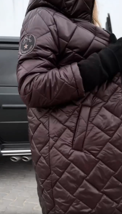 Bogna | Veste d'hiver matelassée avec capuche