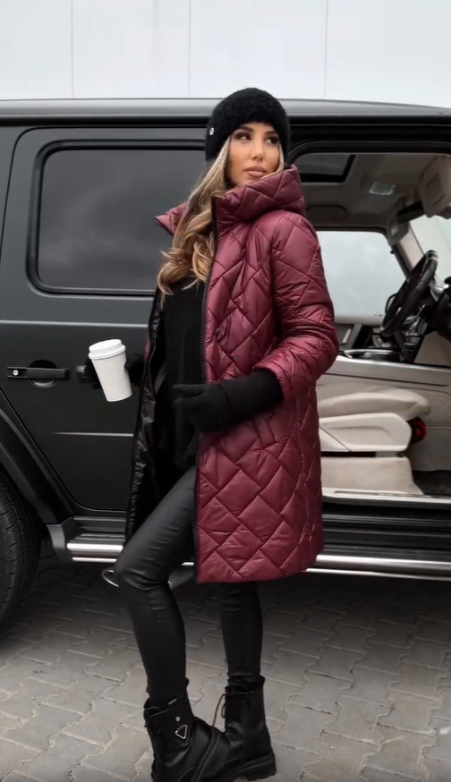 Bogna | Veste d'hiver matelassée avec capuche