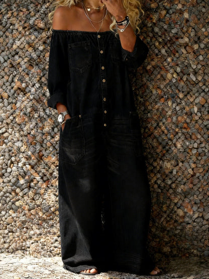 Léana™ | Combinaison en denim