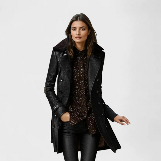 Velenoir | manteau en cuir