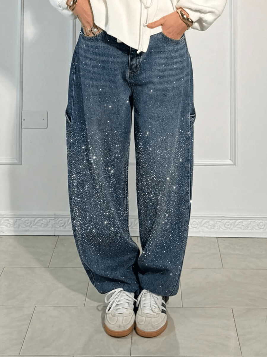 Julia | Jean Oversized avec Paillettes