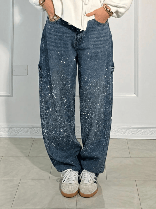 Julia | Jean Oversized avec Paillettes