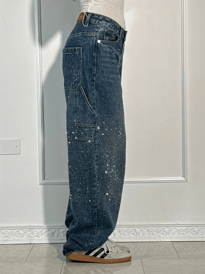 Julia | Jean Oversized avec Paillettes