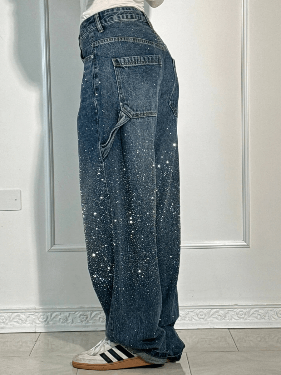 Julia | Jean Oversized avec Paillettes