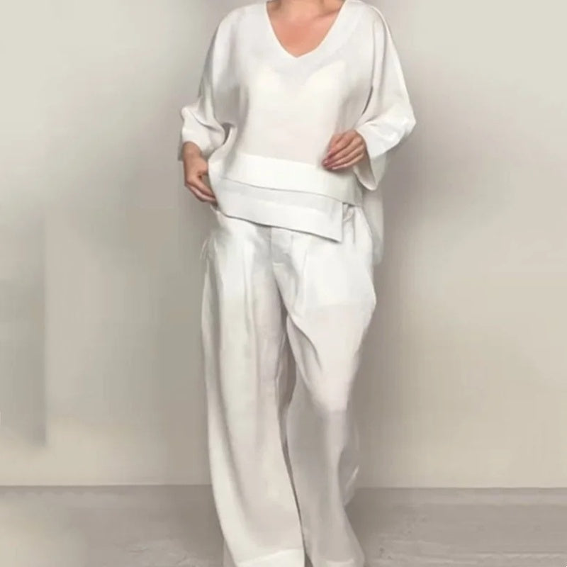 Solène™ | Ensemble en coton-lin 2 pièces