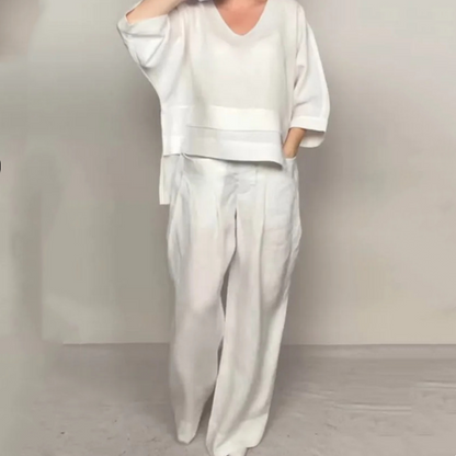Solène™ | Ensemble en coton-lin 2 pièces