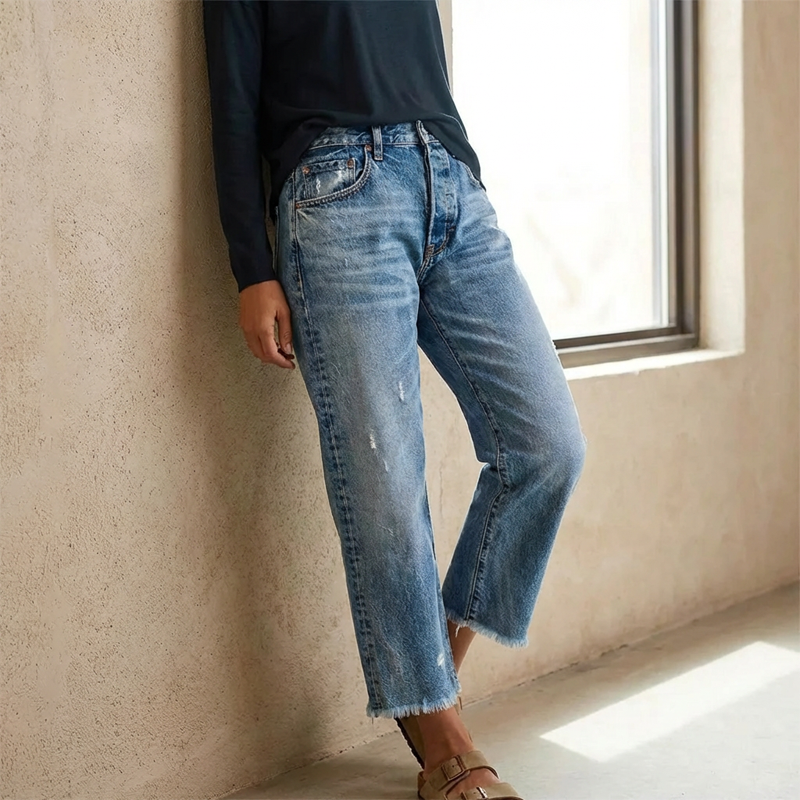 Marvelle™ | Jeans droits raccourcis