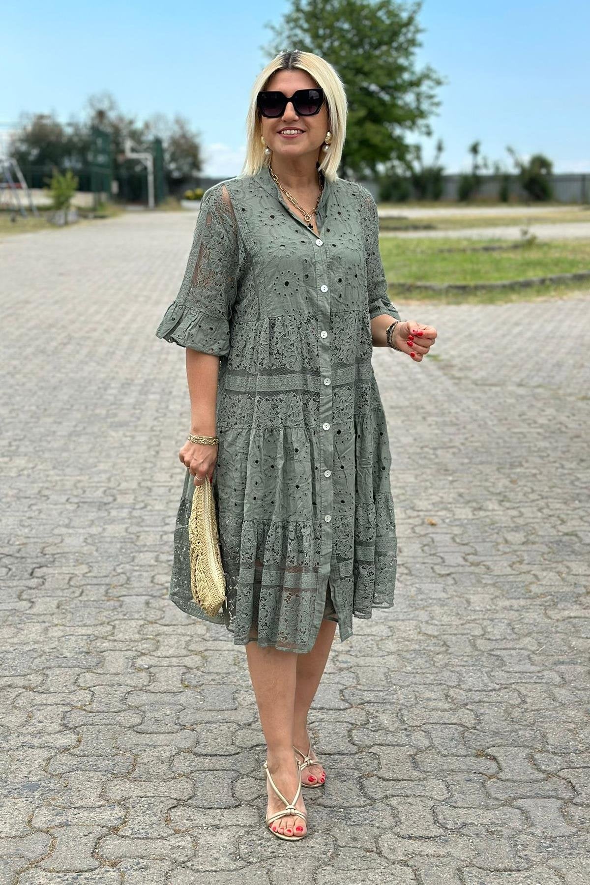 Rosalie™ | Robe élégante avec fermeture à boutons