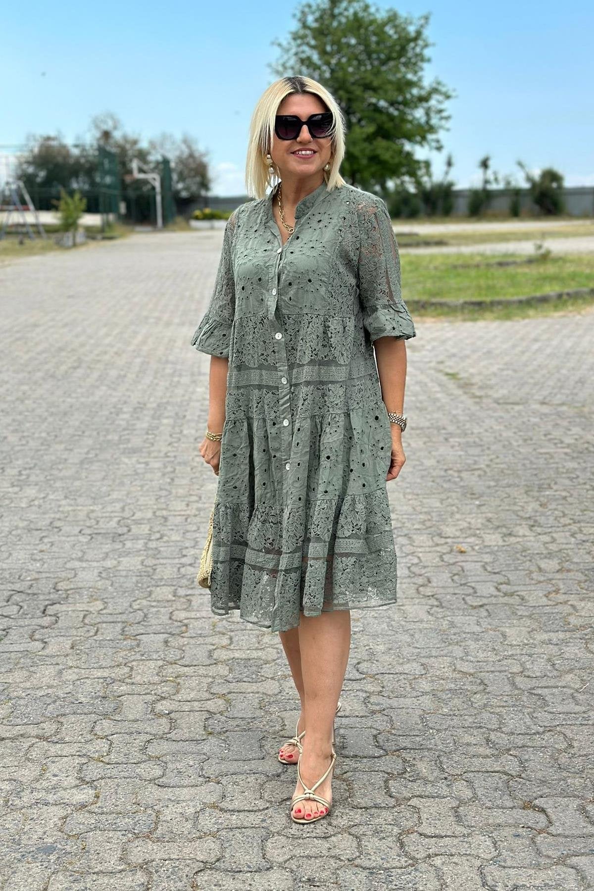 Rosalie™ | Robe élégante avec fermeture à boutons